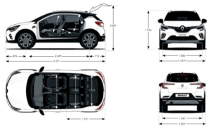 rozměry renault captur