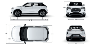 ds 3 crossback rozměry