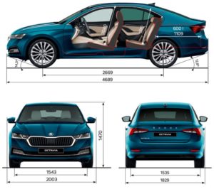 skoda octavia rozměry