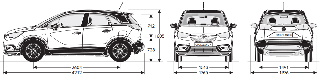 Длина x. Opel Crossland x габариты. Опель Кроссланд 2021 габариты. Opel Crossland 2021 Размеры. Crossland габариты